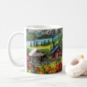 3D-Landhaus Kaffeetasse