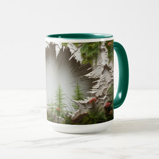 3D Landscape Tasse Wrap Sublimierung Tasse (VorderseiteRechts)
