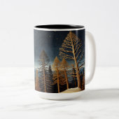 3D Landschaftliche Moonlit Night Forest Tasse | Vo (VorderseiteRechts)