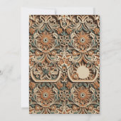 3D Layered Paper Cut Boho Wildflower Invite Einladung (Rückseite)