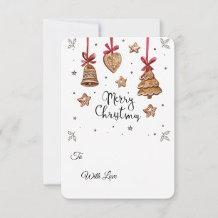 3D Lebkuchen PNG Set – Weihnachts Clipart Einladung