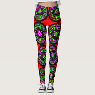 3D-Leggings, farbenfrohe Leggings, Digital-Art-Leg Leggings