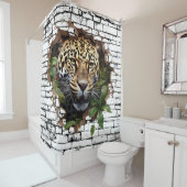 3D Leopard Mendrisiotto Duschvorhang (Beispiel)