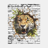 3D Leopard Mendrisiotto Fleecedecke (Vorderseite)