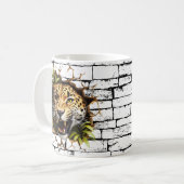 3D Leopard Mendrisiotto Kaffeetasse (Vorderseite Links)