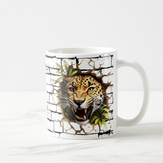 3D Leopard Mendrisiotto Kaffeetasse (Rechts)