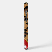 3D Leopard Print & Holiday Kariert iPhone Hülle (Linke Seite)