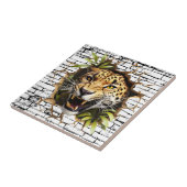 3D-Leoparden-Wandbruch-Kunst – Realistischer Safar Fliese (Seite)