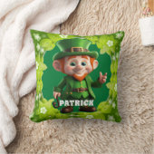 3D Leprechaun St. Patrick's Day Personalisiert Kid Kissen (Decke)
