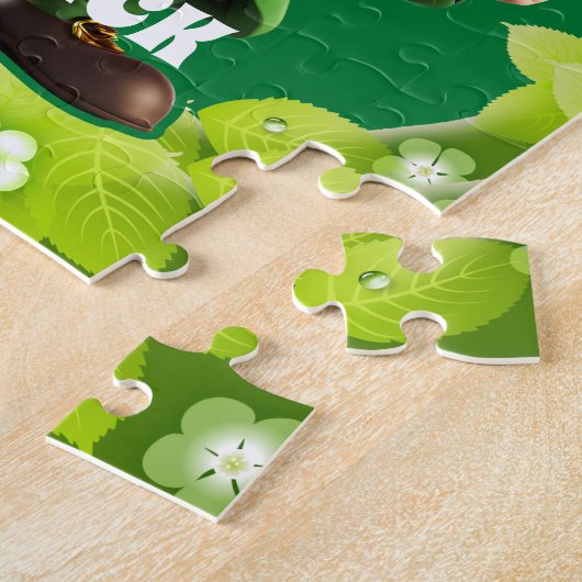 3D Leprechaun St. Patrick's Day Personalisiert Kid Puzzle (Seite)