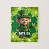 3D Leprechaun St. Patrick's Day Personalisiert Kid Puzzle (Vertikal)
