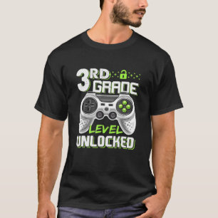 3D-Level-ungesichertes Videospiel zurück zur Schul T-Shirt