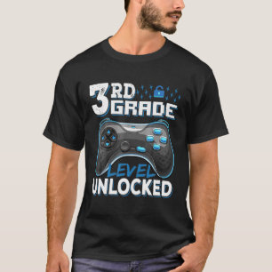 3D-Level-ungesichertes Videospiel zurück zur Schul T-Shirt