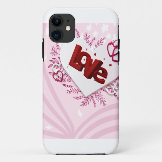 3D-Liebe Case-Mate iPhone Hülle (Rückseite)