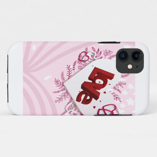 3D-Liebe Case-Mate iPhone Hülle (Rückseite (Horizontal))