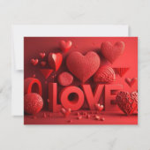3D-LIEBE FEIERTAGSKARTE (Vorderseite)