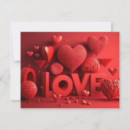 3D-LIEBE FEIERTAGSKARTE