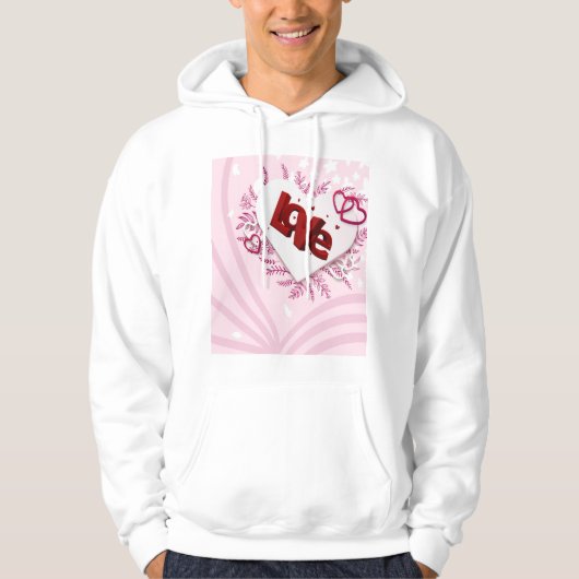 3D-Liebe Hoodie (Vorderseite)