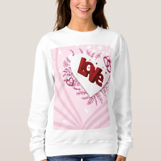3D-Liebe Sweatshirt (Vorderseite)