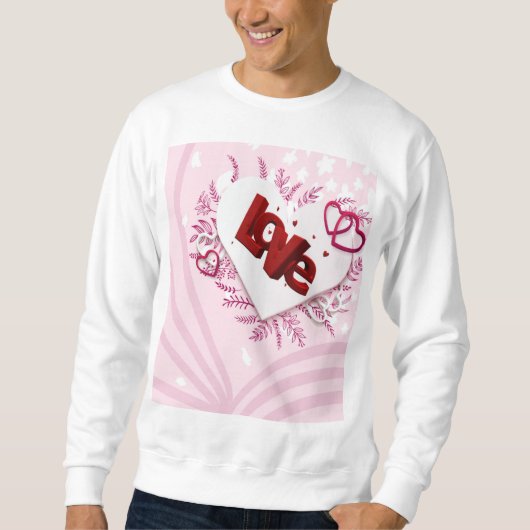 3D-Liebe Sweatshirt (Vorderseite)