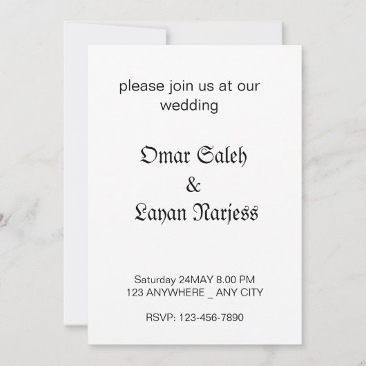 3D Liebe Tree Wedding Card Einladung (Rückseite)