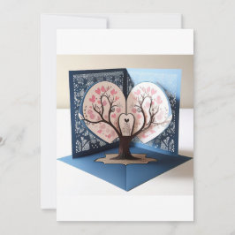 3D Liebe Tree Wedding Card Einladung