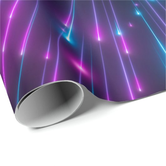 3d, lila Feuerwerk, Urknall, Galaxie, abstrakt c Geschenkpapier (Rolleneckpunkt)