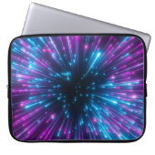 3d, lila Feuerwerk, Urknall, Galaxie, abstrakt c Laptopschutzhülle (Vorderseite)