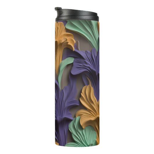 3D LILA FLÜSCH THERMOSBECHER (Nach rechts gedreht)