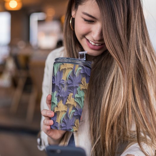 3D LILA FLÜSCH THERMOSBECHER