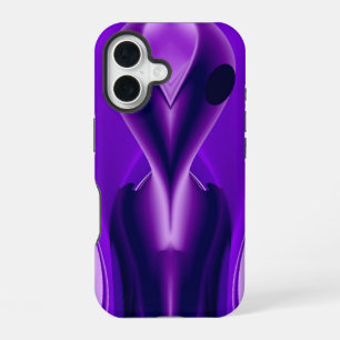 3D Lila Regenbogen-Träume , Alien iPhone 16 Hülle