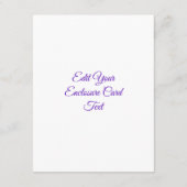 3D Lila Regenbogenträume , Alien Begleitkarte (Rückseite)