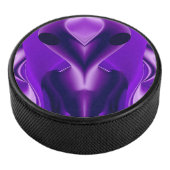 3D Lila Regenbogenträume , Alien Eishockey Puck (3/4)