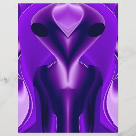 3D Lila Regenbogenträume , Alien Flyer (Vorne)