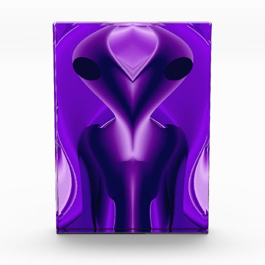 3D Lila Regenbogenträume , Alien Fotoblock (Vorderseite)