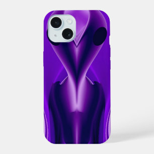 3D Lila Regenbogenträume , Alien iPhone 15 Hülle