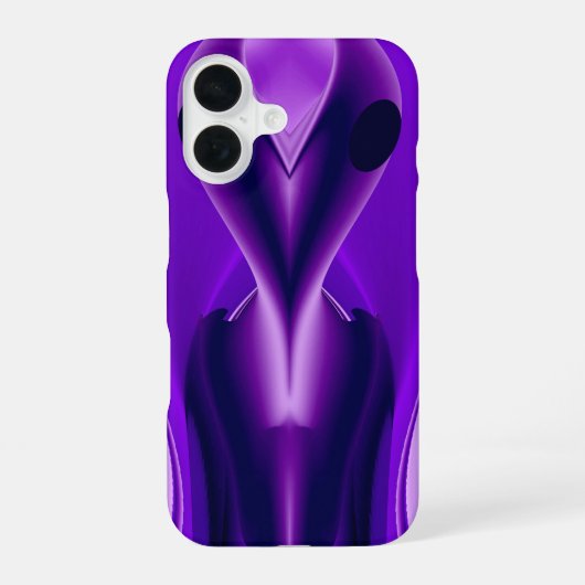 3D Lila Regenbogenträume , Alien iPhone 16 Hülle (Rückseite)