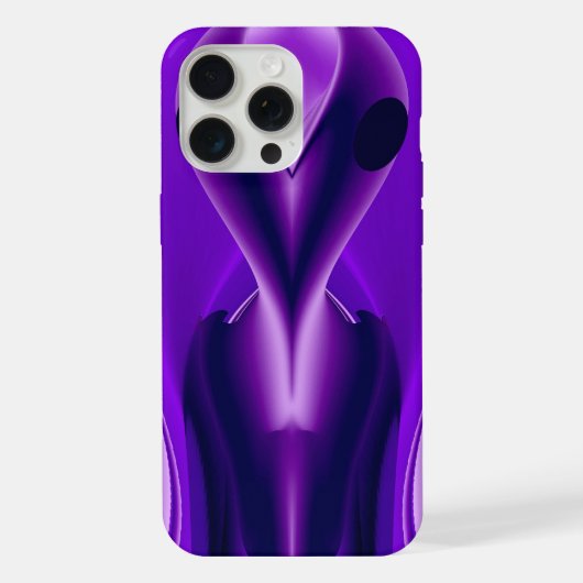 3D Lila Regenbogenträume , Alien iPhone Hülle (Rückseite)