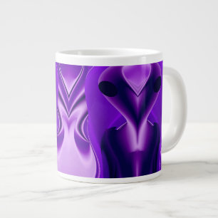 3D Lila Regenbogenträume , Alien Jumbo-Tasse