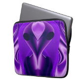 3D Lila Regenbogenträume , Alien Laptopschutzhülle (Vorderseite Links)