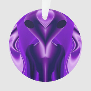 3D Lila Regenbogenträume , Alien Ornament