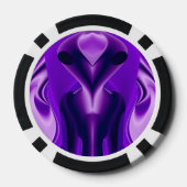 3D Lila Regenbogenträume , Alien Pokerchips (Rückseite)