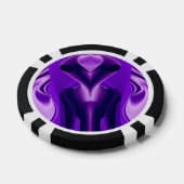 3D Lila Regenbogenträume , Alien Pokerchips (Einzeln)