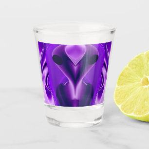 3D Lila Regenbogenträume , Alien Schnapsglas