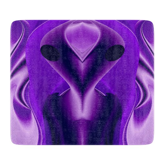 3D Lila Regenbogenträume , Alien Schneidebrett (Vorderseite)