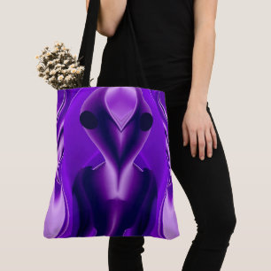3D Lila Regenbogenträume , Alien Tasche