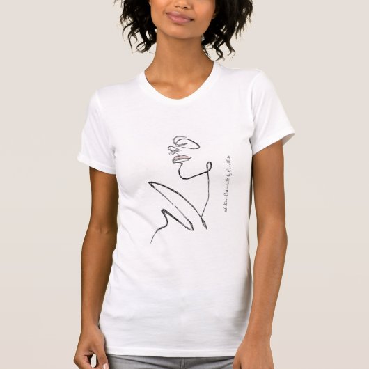 3D Line Art Side B Artist CardArts T - Shirt (Vorderseite)