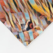 3D Lion Optical Illusion Geometric Mandala Fleecedecke (Ecke)