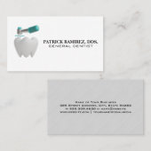 3D-Logo "Tooth and Drill" Visitenkarte (Vorne/Hinten)