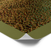 3D-Look Africa Map Art Poster (Ecke)